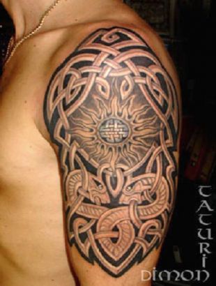 Celtic Knot Left Arm Tattoo